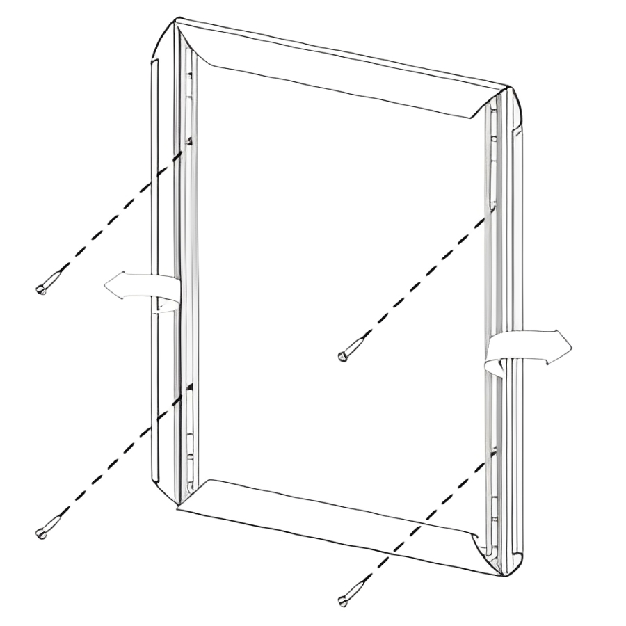 Installation cadre clic-clac